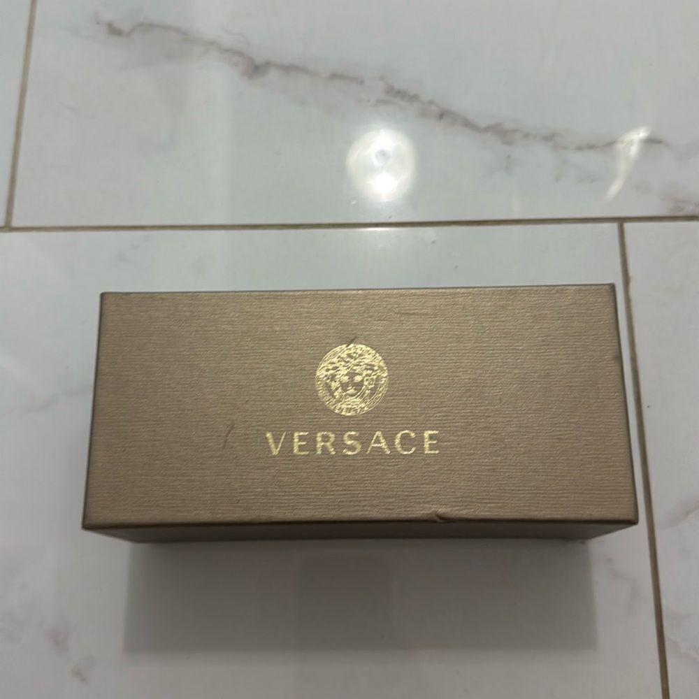 Gold Versace Sunglasses Box - Authentic - Like New Box